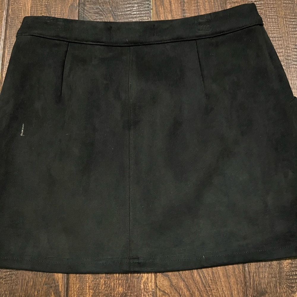 Black mini skirt